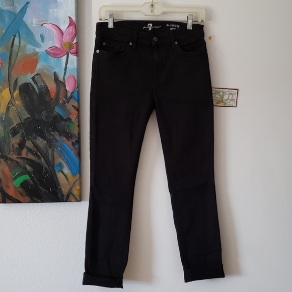 7 For All Mankind The Skinny Crop & Roll Size 28 - Picture 9 of 10